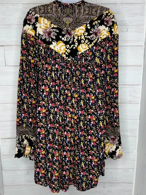Free People Wildflower Fields Tunic Size Small Flowy Relaxed Fit Multicolor thumbnail 6