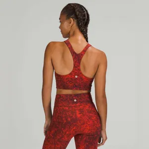 Lululemon Wunder Train Longline Bra 2‎ C/D Sun Bleached Wash Red Merlot thumbnail 2