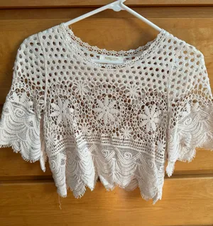 Crochet top White Size XS thumbnail 1