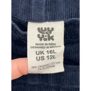 Lucy and Yak Navy Corduroy Dungaree Overalls Dark Blue Organic Cotton Size 12 thumbnail 8