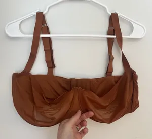 Skims Woman's Unlined Nylon Spandex‎ Underwire Bra Rust Size 40DDD thumbnail 1
