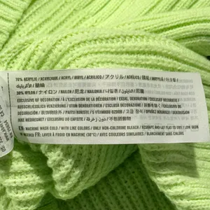 Hollister Sweater Y2K Preppy 90s Streetwear Indie Sleaze Casual Neon Green XS thumbnail 5