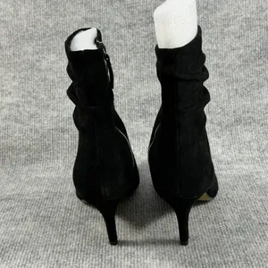 Bella‎ Vita Woman Size-8N ~ Danielle Leather Suede Black Slouch Ankle Booties thumbnail 9