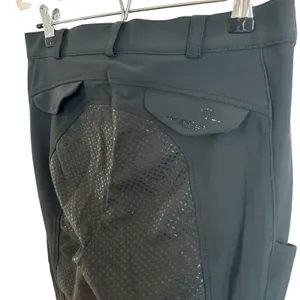 Pikeur Laure Womens 28 Full Grip Riding Breeches Dark Green Rhinestone EU 40 thumbnail 7