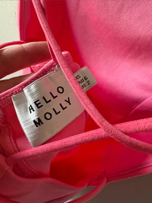 Hello Molly Pink Square Neck Dress thumbnail 3