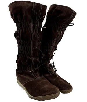Sorel Firenzy Snow Boots Water Resistant Suede Wool Lined Knee High Brown 7.5 thumbnail 2