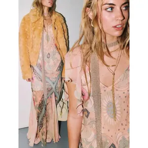 Free People Bohemian Witchy Celestial Nights Maxi Dress in Fairy Combo Medium thumbnail 15