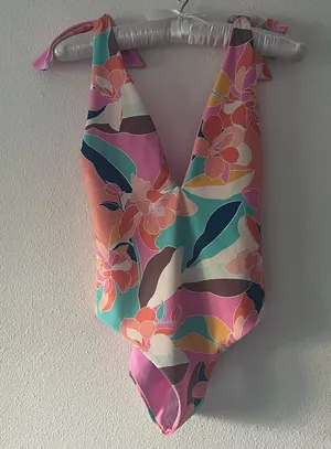 {Kikirio} x Free People Brand New Inka Bow Floral One Piece thumbnail 1