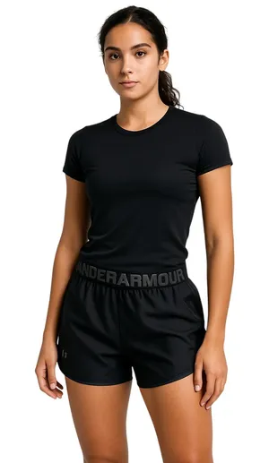Under Armour Women’s Black Running Shorts – Size L (Loose Fit) thumbnail 1