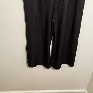 West Kei Women's Size Small Cropped Wide Leg Tie Waist Pants Black‎ High-Rise thumbnail 10