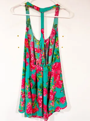 Show Me Your Mumu Floral Mini Tank‎ Dress Size Medium thumbnail 5