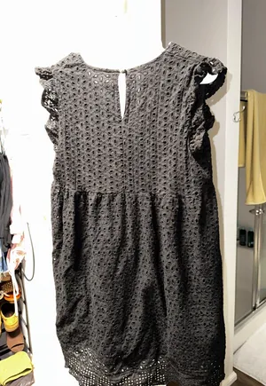 Black Eyelet Dress thumbnail 2
