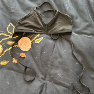 Jolyn Clothing Black Swim Top Halter thumbnail 1