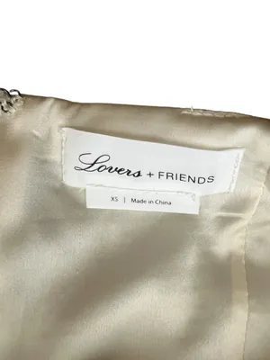Lovers + Friends Women’s Aubrey Metallic Tweed Fit And Flare Mini Dress Size XS thumbnail 4