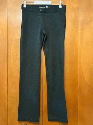 Betabrand 7-Pocket Dress Pant Yoga Pant Straight (Charcoal) size small thumbnail 2