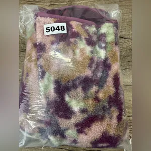 Calme by Johnny Was Purple Floral Printed Fleece‎ Jacket size small thumbnail 7