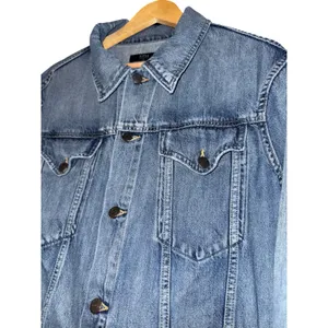 Able The Merly Jean Jacket Women's 2X‎ Medium Wash Distressed Luxury Utility thumbnail 2