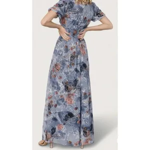 Baltic Born Ardley Maxi Dress Slate Print Size 1XL Floral thumbnail 4