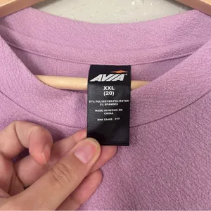 Avia Purple Lavender Crewneck Sweatshirt Workout Activewear Athleisure Casual thumbnail 2