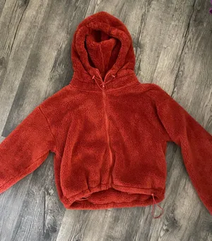 victoria’s secret pink fluffy hooded jacket thumbnail 1