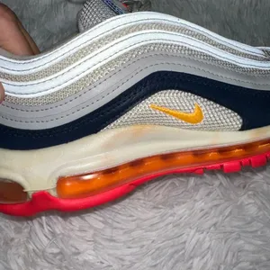 Nike Air Max 97 Platinum Pink Navy Orange Women’s Size 7.0- 921733-015 thumbnail 8