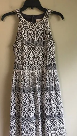 Altard' State‎ medium dark grey and white dress thumbnail 1