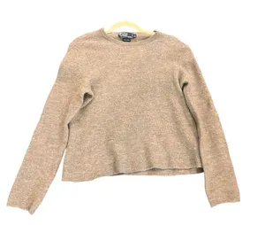 Vintage 1990s Ralph Lauren Gray Wool Sweater thumbnail 1