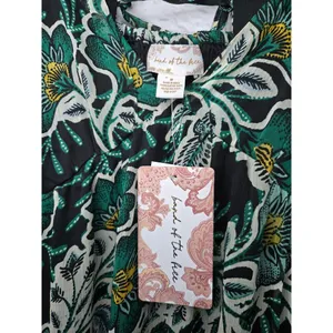NWT Band Of The Free Maisie floral boho mini dress green medium. thumbnail 5
