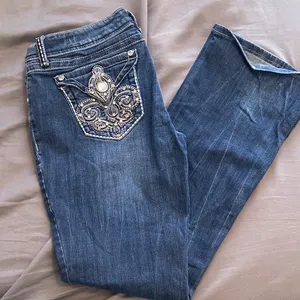 Grace In LA Bootcut Bling Pocket Jeans thumbnail 1