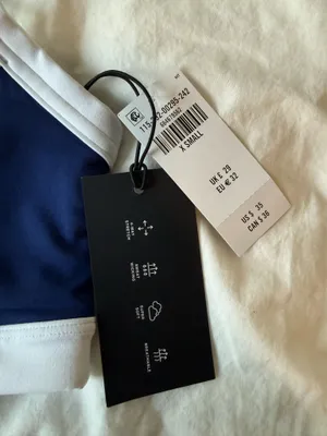 Abercrombie Athletics YPB Blue and White Sports Bra thumbnail 2