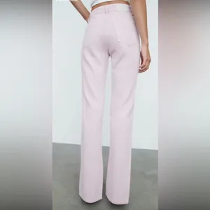 ZARA women’s size 6 lavender light purple front slit jeans business casual thumbnail 2