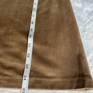 Union of Angels Faux Suede V-Neck Dress Lattice Sleeve Brown Medium thumbnail 9