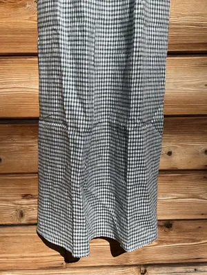 Few Moda Kourt Darya Size XS Blue Linen Smocked Midi Dress thumbnail 9