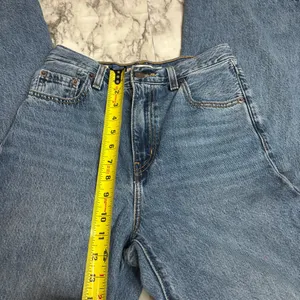 Levi's Premium High Loose Flare Denim Jeans Distressed high rise size 25 western thumbnail 7