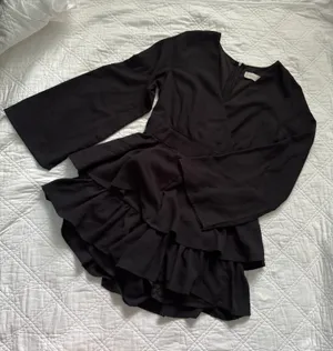 Altar'd State Black long sleeve romper thumbnail 1