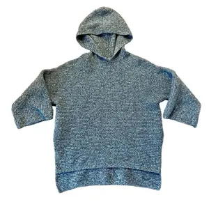 Old navy grey ribbed hooded sweater size xs thumbnail 1