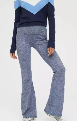 Aerie Large Regular OFFLINE Hugger High Waisted Foldover Flare Legging thumbnail 1