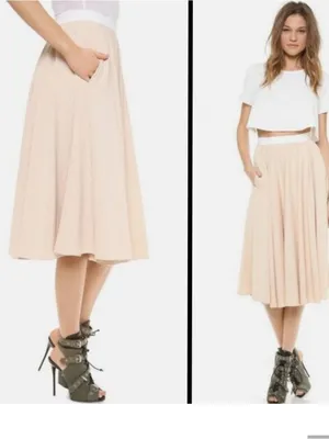 Torn by Ronny Kobo Almond May‎ Textured Lena Pleated Midi Skirt size Medium thumbnail 12