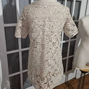 Wilfred‎ Aritzia Womens Tan Embroidered Crochet Top Small thumbnail 2