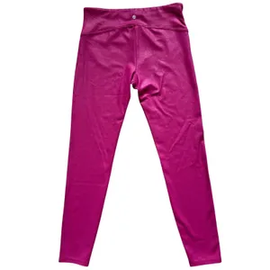 CRZ YOGA Faux Leather High Waisted 26.5" Leggings Ankle Length Magenta Purple M thumbnail 3