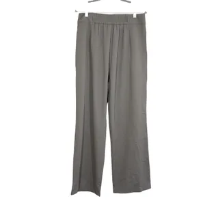 Halara Size Large Pants High Rise Waisted Wide Leg Pleated Trousers Taupe Gray thumbnail 7