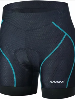 SOUKE Sports Women's Large 4D Padded Quick Dry Cycling Underwear Shorts thumbnail 1