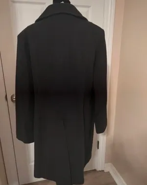 Anne Klein Vintage black wool blend fall trench coat thumbnail 4
