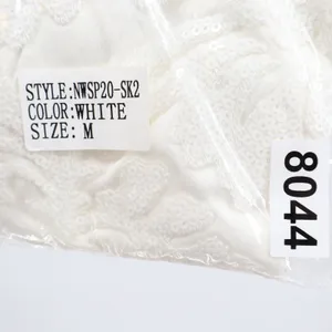 Naked Wardrobe The Statement White Sequin Floral Pleated Ruffle Mini Skirt M thumbnail 7