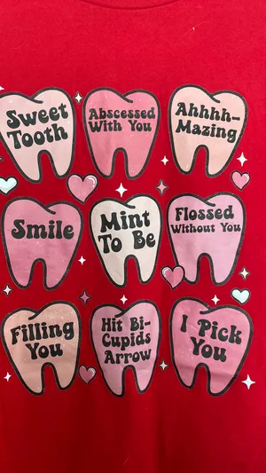 Bella Canvas Dental Valentines Shirt thumbnail 3