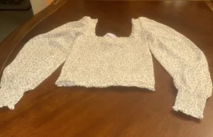 Esther Penn Crop Top S White thumbnail 1
