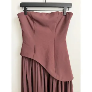 NEW Babyboo Maliyah Maxi Dress in Plum Brown Size Small thumbnail 9