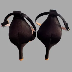 Elegant Park Black Strappy Peep Toe Heels Sz‎ 7.5 thumbnail 8