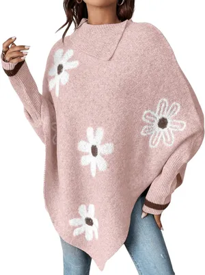 Amazon Pink Floral Poncho thumbnail 1