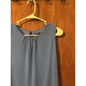 Ann Taylor Blue Sleeveless Dress Women's Size S Small thumbnail 3